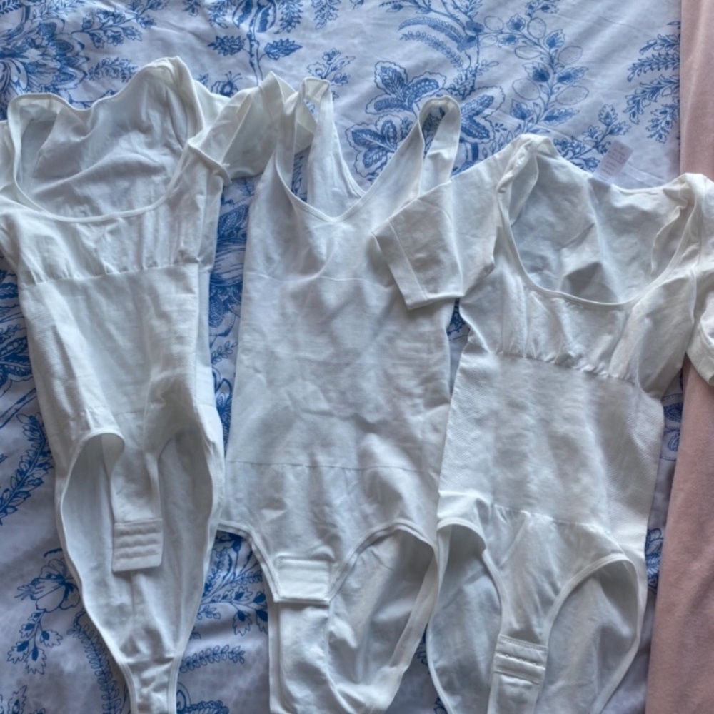 White Bodysuit Trio